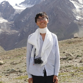 Jonathan Liu on a mountain